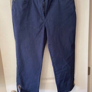 Ruby Rd Navy Capri's
